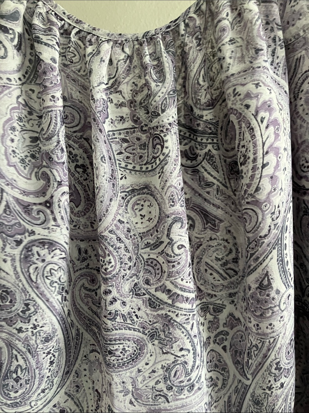 NWT Lane Bryant Flowy Tank Top size 22 purple paisley - Picture 3 of 5